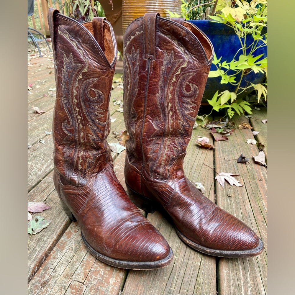 Men’s size 9 Dan Post Lizard boots